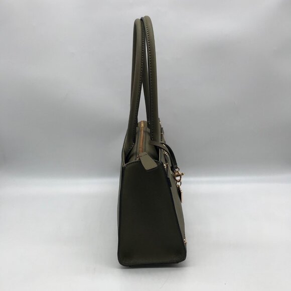 Guess Olive Green Faux Leather Satchel Bag - Picture 4 of 10